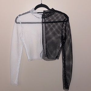 Fishnet Cropped Top